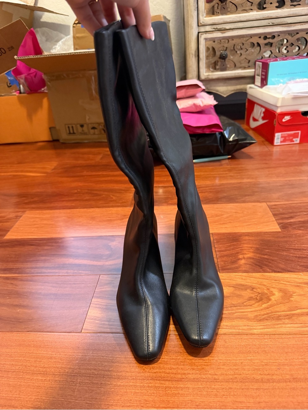 Splendid Black Knee-High Stretch Boots